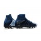 Nike Hypervenom Phantom III DF FG Flyknit Scarpe Calcio - Nero Blu