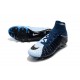 Nike Hypervenom Phantom III DF FG Flyknit Scarpe Calcio - Nero Blu