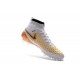 Nuovo Scarpa Calcetto Nike Magista Obra FG Uomo Bianco Oro