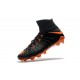 Nike Hypervenom Phantom III DF FG Flyknit Scarpe Calcio - Nero Arancio