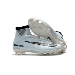 Scarpa Calcio Nuovo Nike Mercurial Superfly V CR7 FG ACC Bianco Nero