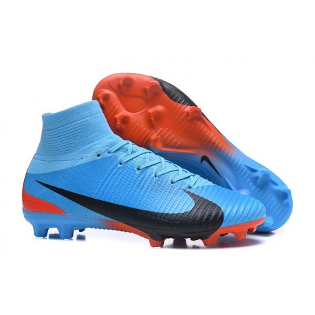 Nike Scarpe da Calcio Mercurial Superfly 5 FG Uomo - Blu Nero Rosso