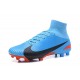 Nike Scarpe da Calcio Mercurial Superfly 5 FG Uomo - Blu Nero Rosso