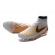 Nuovo Scarpa Calcetto Nike Magista Obra FG Uomo Bianco Oro