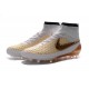 Nuovo Scarpa Calcetto Nike Magista Obra FG Uomo Bianco Oro