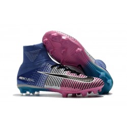 Nike Scarpe da Calcio Mercurial Superfly 5 FG Uomo - Blu Rosa Nero