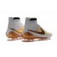 Nuovo Scarpa Calcetto Nike Magista Obra FG Uomo Bianco Oro