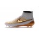 Nuovo Scarpa Calcetto Nike Magista Obra FG Uomo Bianco Oro