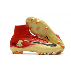 Nike Mercurial Superfly V DF FG Nuovo Scarpe - Rosso Giallo
