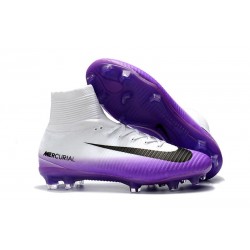 Nike Mercurial Superfly V DF FG Nuovo Scarpe - Bianco Viola