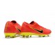 Scarpe da Calcio Nike Mercurial Vapor Flyknit Ultra FG - Rosso Negro