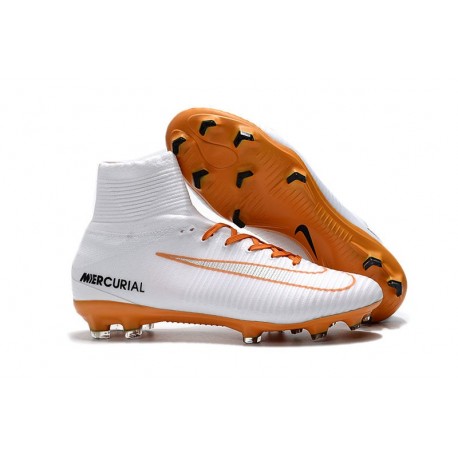 Nike Mercurial Superfly V DF FG Nuovo Scarpe - Bianco Arancio
