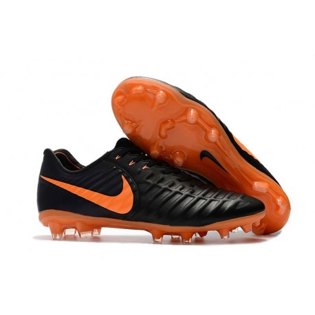 Scarpe da Calcio Nuovo Nike Tiempo Legend VII FG - Nero Arancio