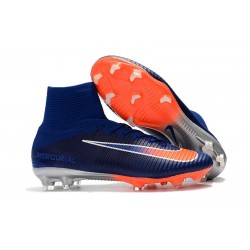 Nike Mercurial Superfly V DF FG Nuovo Scarpe - Blu Arancio
