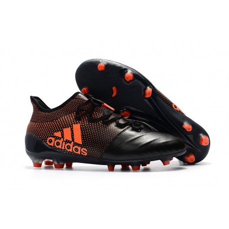 Adidas X 17.1 FG - Scarpe da Calcetto Con Tacchetti - Nero Arancio