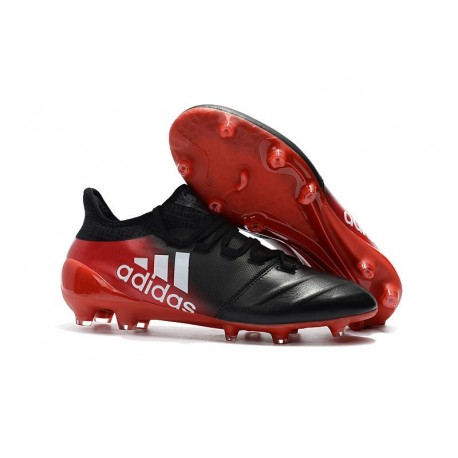 Adidas X 17.1 FG - Scarpe da Calcetto Con Tacchetti - Nero Rosso