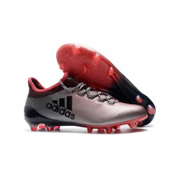 Adidas X 17.1 FG - Scarpe da Calcetto Con Tacchetti - Rosa Grigio