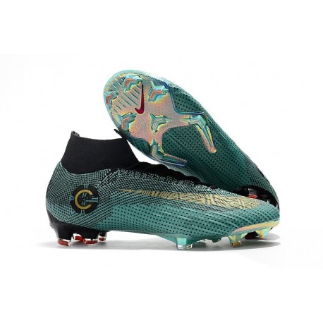 Cristiano Ronaldo Nike Scarpe Mercurial Superfly 6 Elite FG CR7 Blu Oro