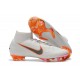Nike Scarpe da Calcio Mercurial Superfly 6 Elite FG Bianco Grigio Arancio