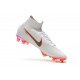 Nike Scarpe da Calcio Mercurial Superfly 6 Elite FG Bianco Grigio Arancio