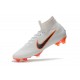 Nike Scarpe da Calcio Mercurial Superfly 6 Elite FG Bianco Grigio Arancio