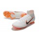 Nike Scarpe da Calcio Mercurial Superfly 6 Elite FG Bianco Grigio Arancio
