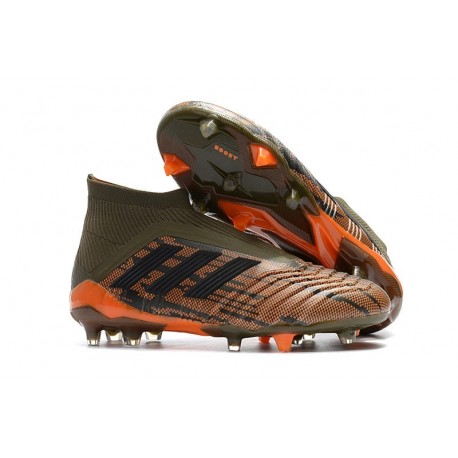 Scarpe 2018 Copa Mundial adidas Predator 18+ FG - Aceituna Arancio Nero