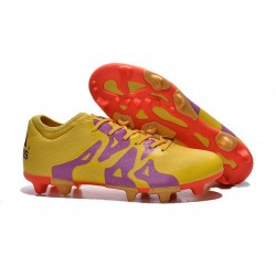 Scarpa Calcetto Adidas X 15.1 FG/AG Uomo Giallo Viola