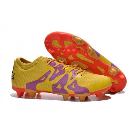 Scarpa Calcetto Adidas X 15.1 FG/AG Uomo Giallo Viola