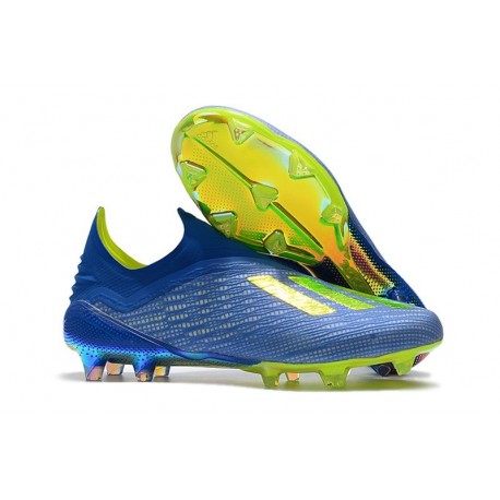 adidas X 18+ FG Scarpe da Calcio - Blu Verde