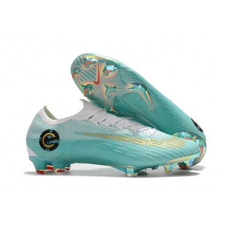 Scarpe Neymar Coppa del Mondo 2018 Nike Mercurial Vapor XII FG Blu Bianca Oro