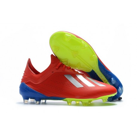 Scarpa da Calcio adidas X 18.1 FG Rosso Argento