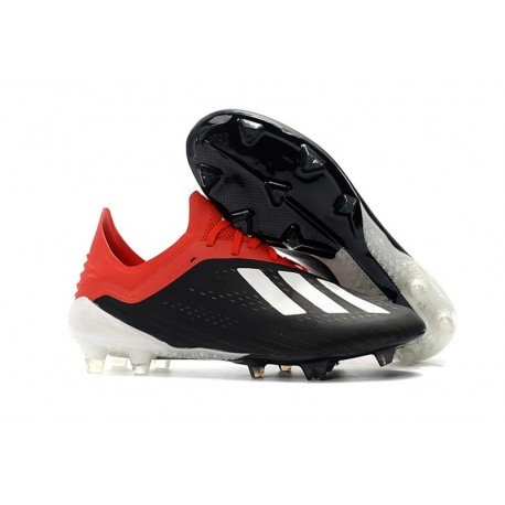 Scarpa da Calcio adidas X 18.1 FG Nero Bianca Rosso