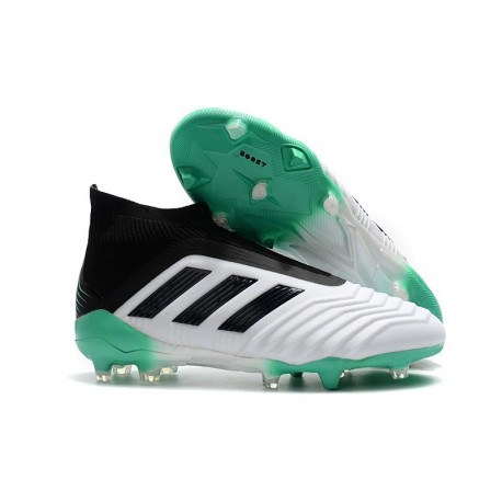 Scarpe Nuovo adidas Predator 18+ FG - Bianca Nero Verde