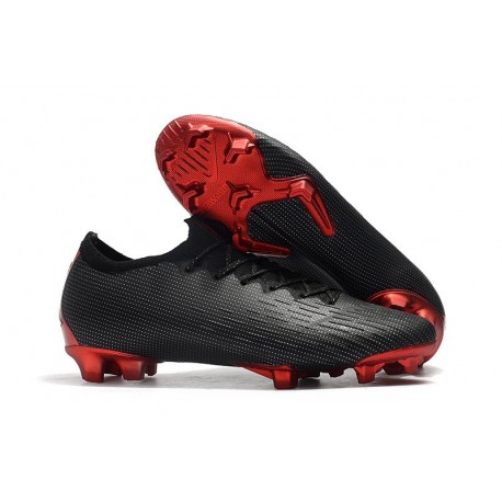 Nike Scarpe Mercurial Vapor 12 Elite FG ACC Uomo - Nero Rosso
