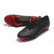 Nike Scarpe Mercurial Vapor 12 Elite FG ACC Uomo - Nero Rosso