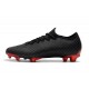 Nike Scarpe Mercurial Vapor 12 Elite FG ACC Uomo - Nero Rosso