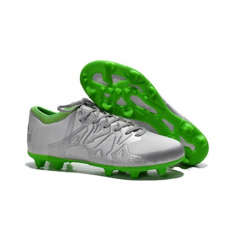 Adidas Nuovo Scarpa da Calcio X 15.1 FG/AG Metallico Verde