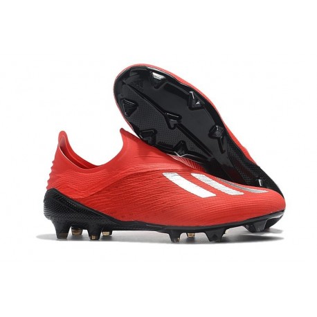 adidas X 18+ FG Scarpe da Calcio - Rosso Argento