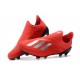 adidas X 18+ FG Scarpe da Calcio - Rosso Argento