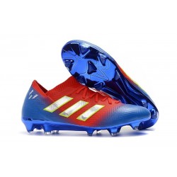 Coppa del Mondo 2018 adidas Nemeziz Messi 18.1 FG - Blu Rosso Argento