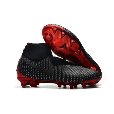 Nike Scarpa Calcio Phantom VSN Elite DF FG - Jordan x PSG Nero Rosso