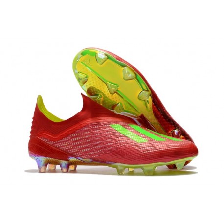 adidas X 18+ FG Scarpe da Calcio - Rosso Verde