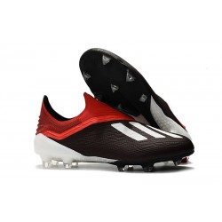 adidas X 18+ FG Scarpe da Calcio - Nero Bianco Rosso