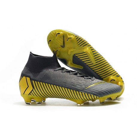 Nike Scarpa Mercurial Superfly VI 360 Elite FG - Nero Grigio Oro