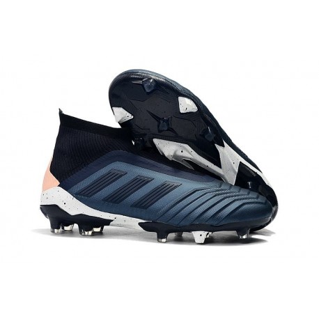 Scarpe Nuovo adidas Predator 18+ FG - Ciano Nero