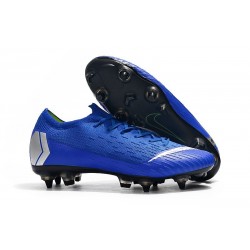 Scarpa Nike Mercurial Vapor 12 Elite AC SG-Pro Blu Argento