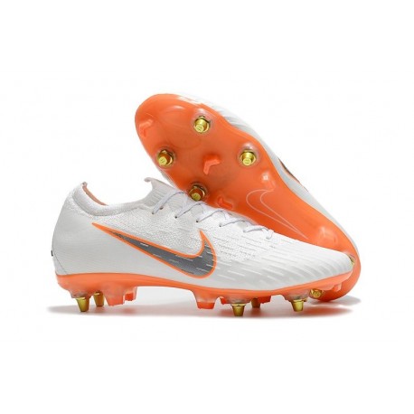 Scarpa Nike Mercurial Vapor 12 Elite AC SG-Pro Bianco Arancio