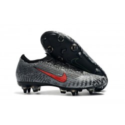 Neymar Scarpa Nike Mercurial Vapor 12 Elite AC SG-Pro Bianco Rosso Nero