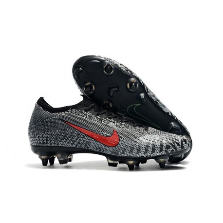 Neymar Scarpa Nike Mercurial Vapor 12 Elite AC SG-Pro Bianco Rosso Nero